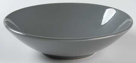 Colorstone Gray (Glossy) 9" Round Vegetable Bowl