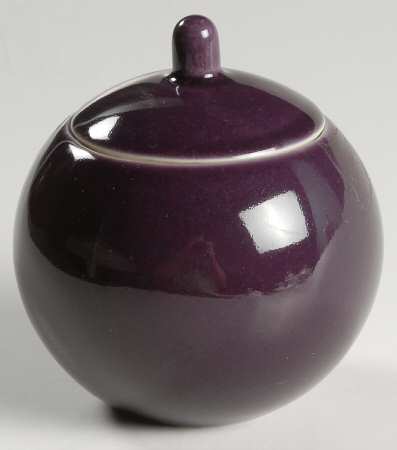 Colorstone Plum (Textured) Sugar Bowl & Lid