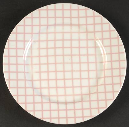 Gridlock Pink Salad Plate