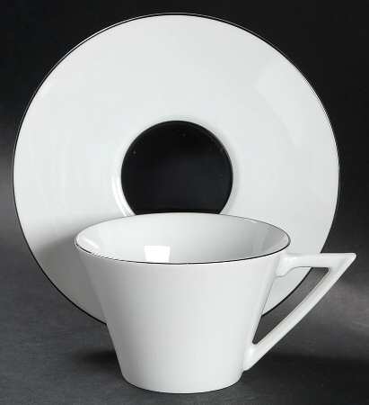 Lightning Flat Cup & Saucer Set