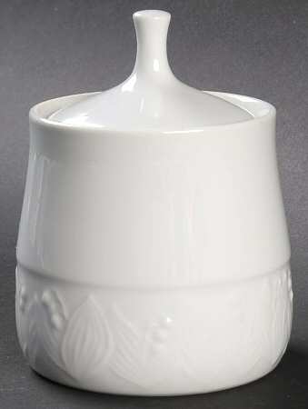 Lily of The Valley Glossy Sugar Bowl & Lid
