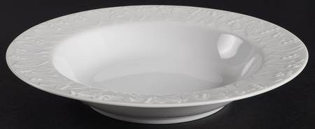 Lily of The Valley Glossy Large Rim Soup Bowl