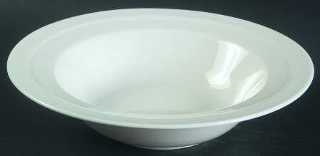 Saturn White Rim Soup Bowl