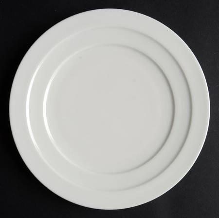 Saturn White Salad Plate
