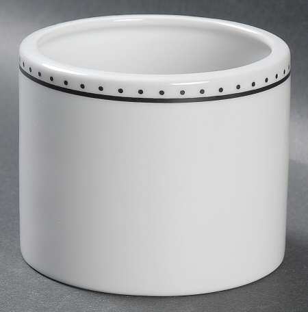 Swiss Dots Black Sugar Bowl No Lid by Sasaki