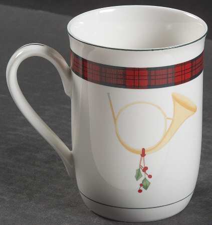 Tartan Plaid Red Traditions Accent Mug by Sasaki