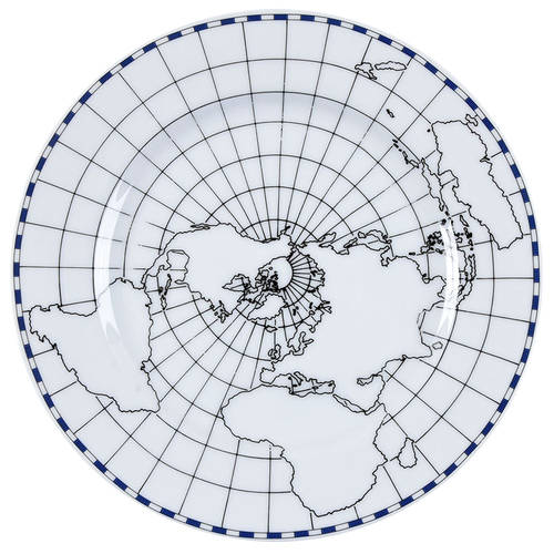 World View Salad Plate
