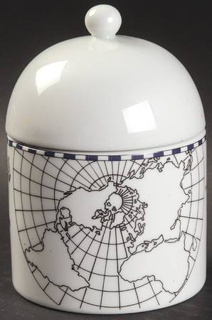 World View Sugar Bowl & Lid