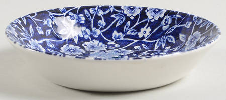 Calico Blue (Burleigh Stamp) Fruit/Dessert (Sauce) Bowl