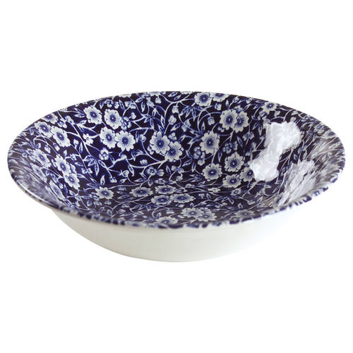 Calico Blue (Burleigh Stamp) Soup/Cereal Bowl