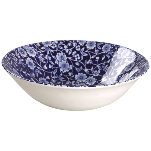 Calico Blue (Burleigh Stamp) Coupe Cereal Bowl
