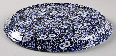 Calico Blue (Burleigh Stamp) Round Cheese Dish No Lid