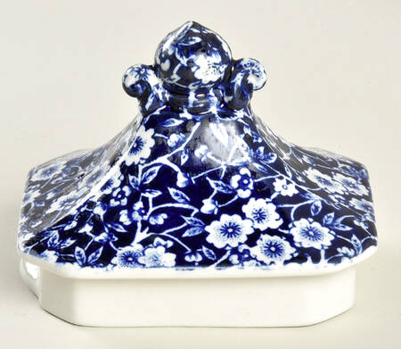Calico Blue (Burleigh Stamp) Lid for Teapot