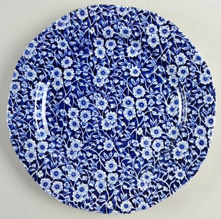 Calico Blue (Burleigh Stamp) Dinner Plate