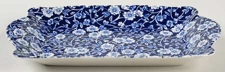 Calico Blue (Burleigh Stamp) Tray for Mini Creamer & Open Sugar