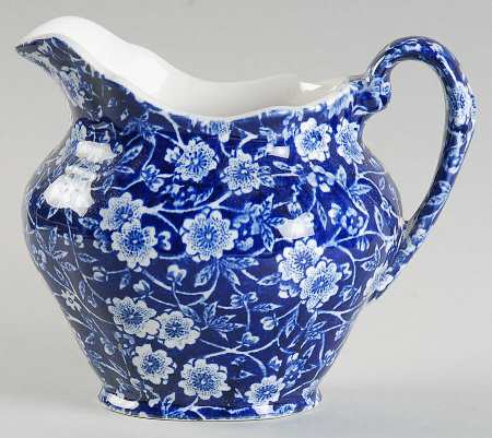Calico Blue (Burleigh Stamp) Creamer