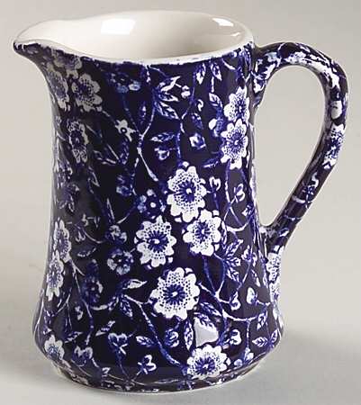 Calico Blue (Burleigh Stamp) Mini Creamer