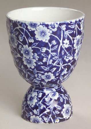 Calico Blue (Burleigh Stamp) Double Egg Cup
