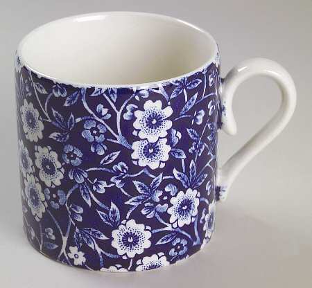Calico Blue (Burleigh Stamp) Small Mug