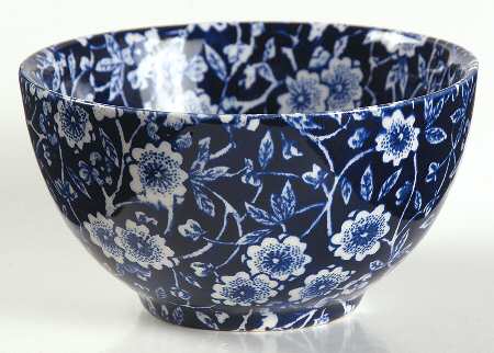 Calico Blue (Burleigh Stamp) Mini Open Sugar Bowl