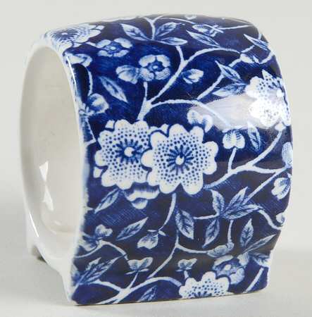 Calico Blue (Burleigh Stamp) Napkin Ring