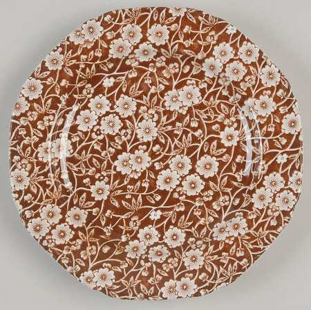 Calico Brown Salad Plate