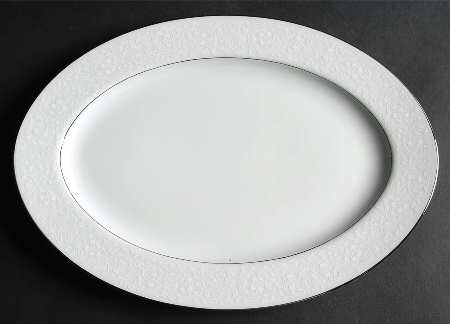 Brocade 12" Oval Serving Platter