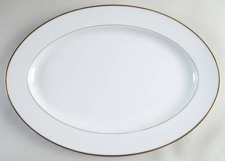 Bridal Wreath 14" Oval Serving Platter