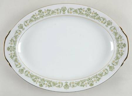 Contessa Green 16" Oval Serving Platter