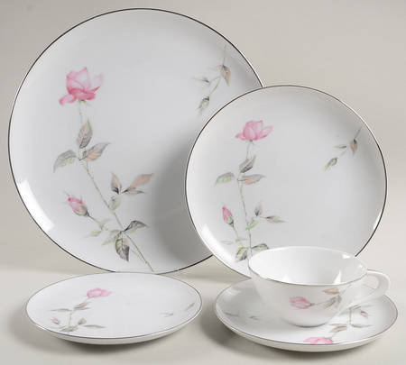 Dawn Rose 5 Piece Place Setting