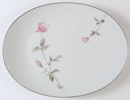 Dawn Rose 15" Oval Serving Platter