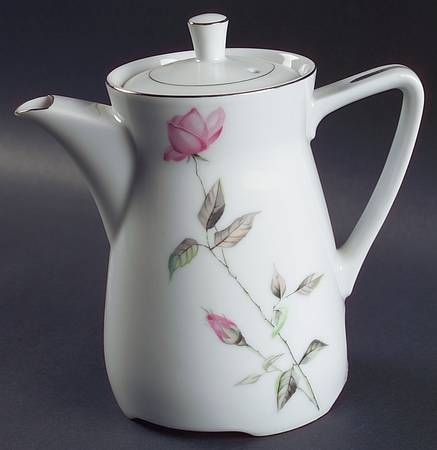 Dawn Rose Electric Coffee Pot & Lid No Cord