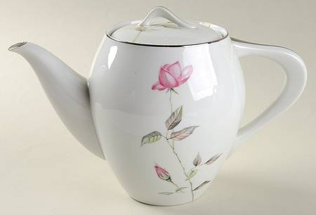 Dawn Rose Teapot & Lid