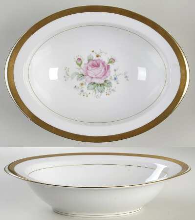 Dresden Bouquet 11" Oval Vegetable Bowl