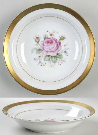 Dresden Bouquet Rim Soup Bowl