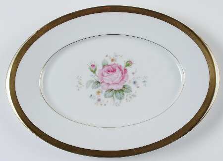Dresden Bouquet 12" Oval Serving Platter