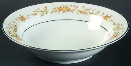 Mayfair (Platinum Trim) Rim Fruit/Dessert (Sauce) Bowl