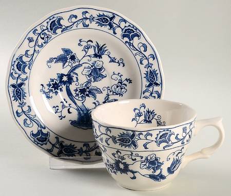 Ming Tree Flat Cup & Saucer Set