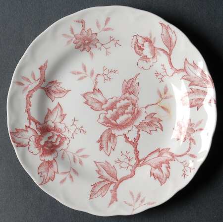 Pink Flora Bread & Butter Plate