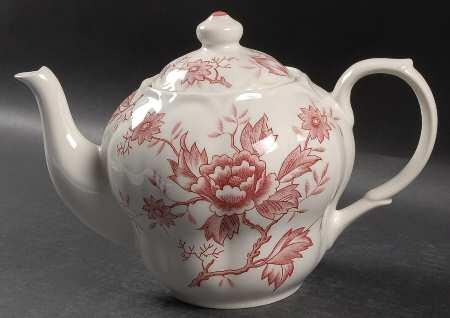 Pink Flora Teapot & Lid