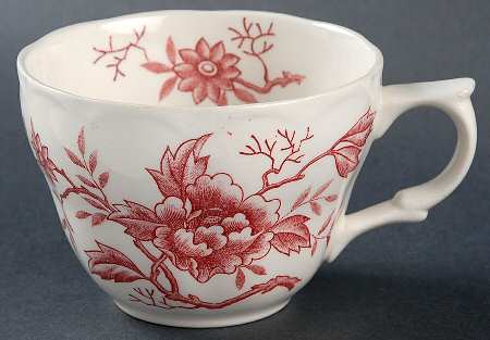 Pink Flora Flat Cup