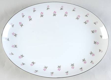 Rosette 14" Oval Serving Platter