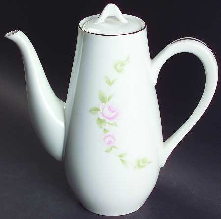 Tudor Rose Coffee Pot & Lid