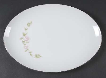 Tudor Rose 12" Oval Serving Platter