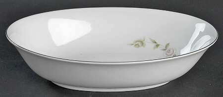 Tudor Rose 10" Oval Vegetable Bowl