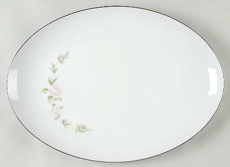 Tudor Rose 16" Oval Serving Platter