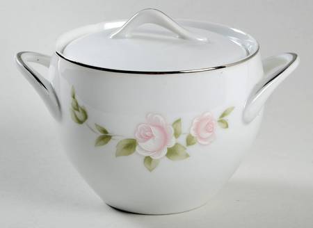 Tudor Rose Sugar Bowl & Lid
