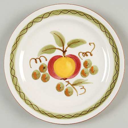 Apple Delight Bread & Butter Plate by Stangl