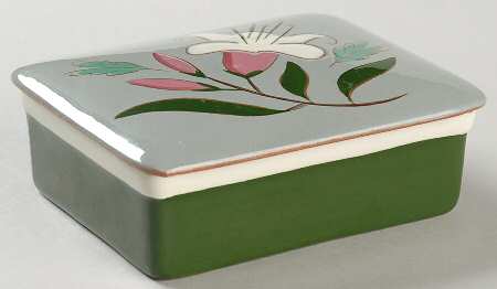Pink Lily Cigarette Box & Lid