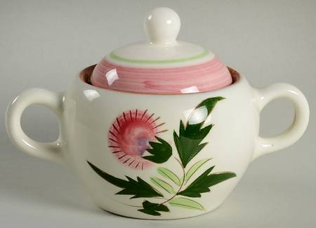 Thistle (Pink Thistle) Sugar Bowl & Lid